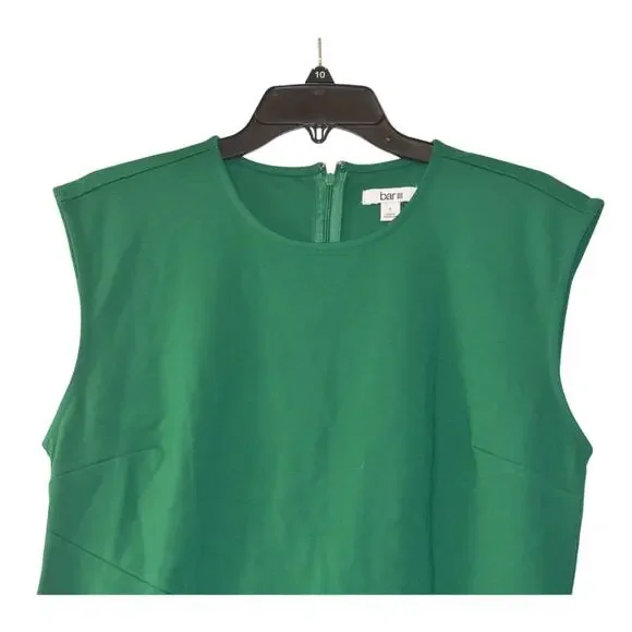 Bar III Women's Cap-Sleeve Crewneck Midi Dress in Bright Green - Picture 3 of 4